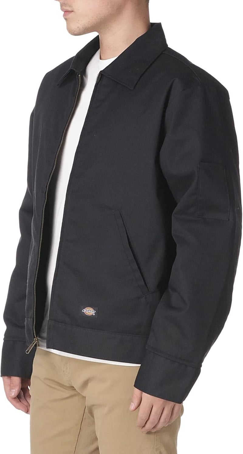Dickies Men's Insulated Eisenhower Front-Zip Jacket in Black - L Tall - Image 3