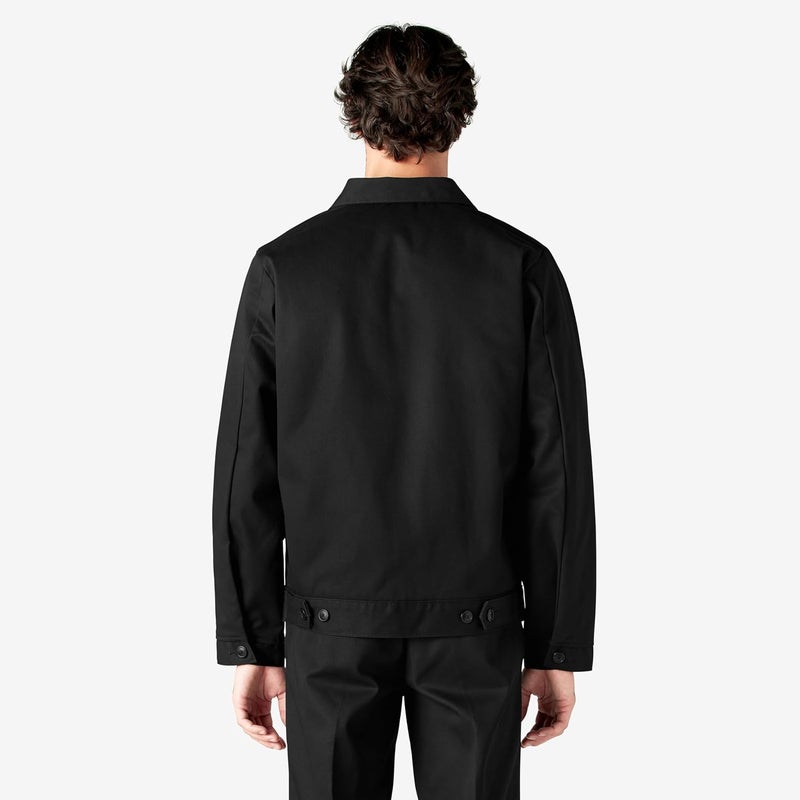 Dickies Men's Insulated Eisenhower Front-Zip Jacket in Black - L Tall - Image 4