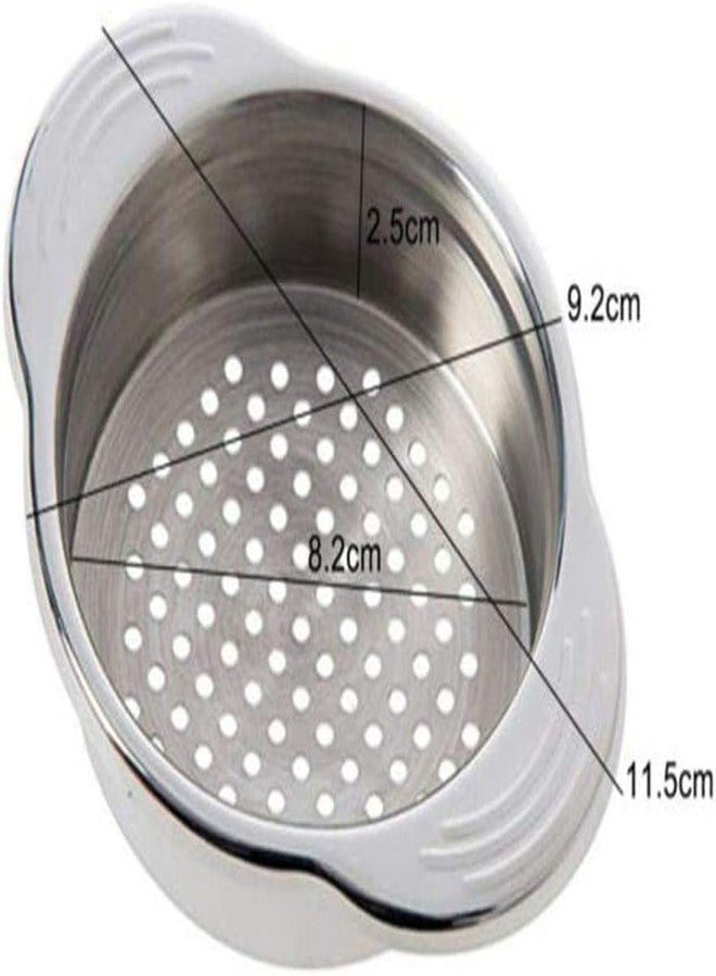 Tustao Silvery Stainless Steel Food Tin Strainer,Can Press Strainer Tuna Press Food-Grade Steel Canning Colander,Dishwasher Safe, Food Strainer, Easy to Clean,Eco-Friendly Kitchen Utensils - Image 5