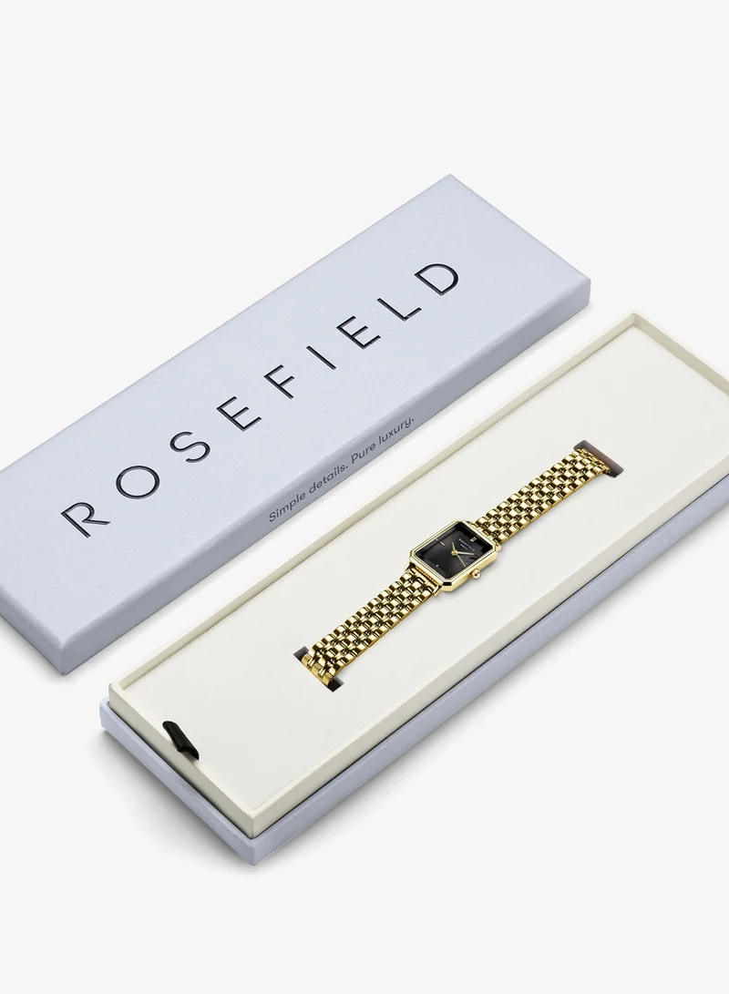 Rosefield  Rosefield Octagon XS Black Sunray Steel Gold Women Watch - OBGSG-O61 for Women | Best Price UAE