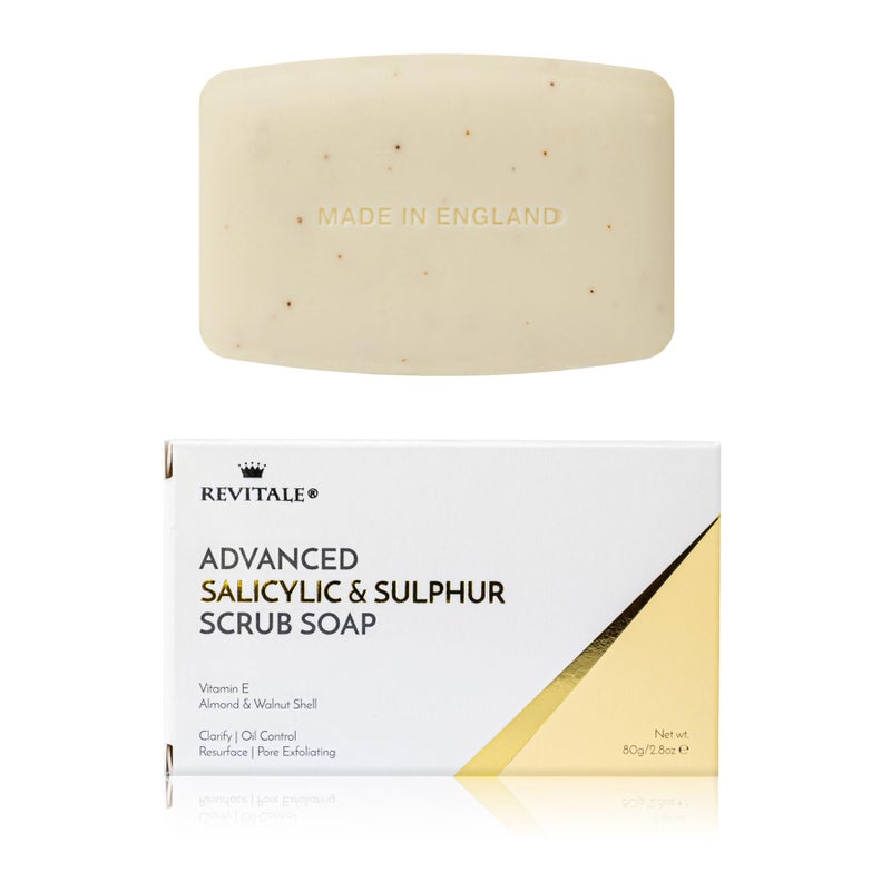 REVITALE Advanced Salicylic Acid & Sulphur Scrub Soap - Image 1