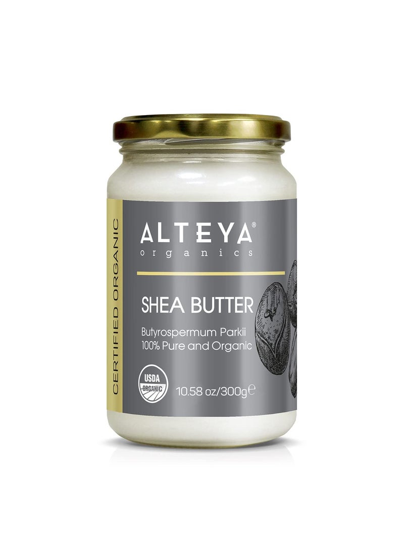 Alteya Organics Alteya Organics Pure Shea Butter 1058fl oz300g Glass Jar 100 USDA Certified Organic Pure Shea Butter Butyrospermum Parkii 
