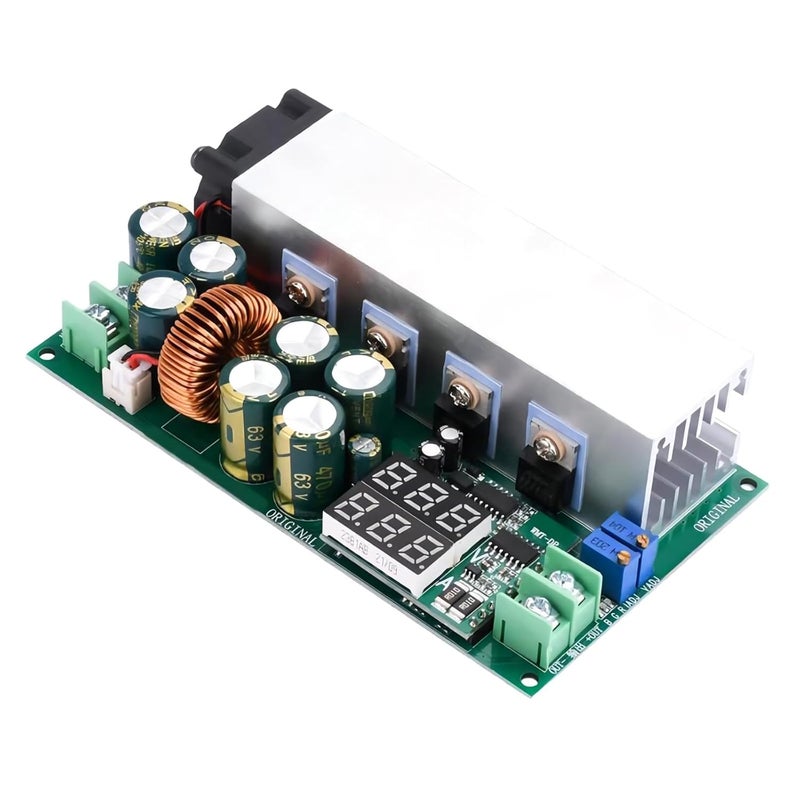 Adjustable DC Buck Converter Module 12 80V 20A With LED Voltmeter Current Display - Image 1