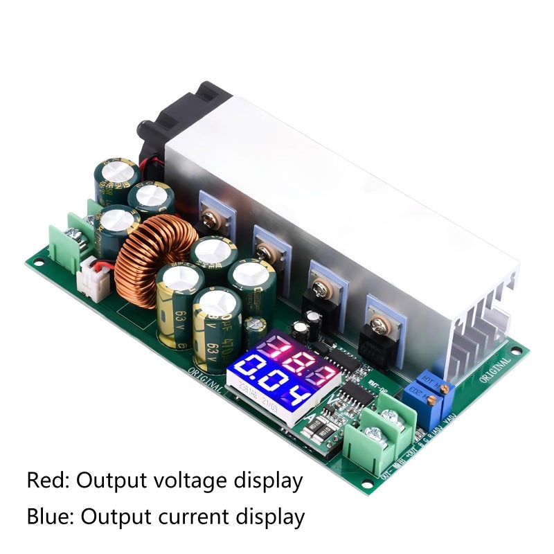Adjustable DC Buck Converter Module 12 80V 20A With LED Voltmeter Current Display - Image 4