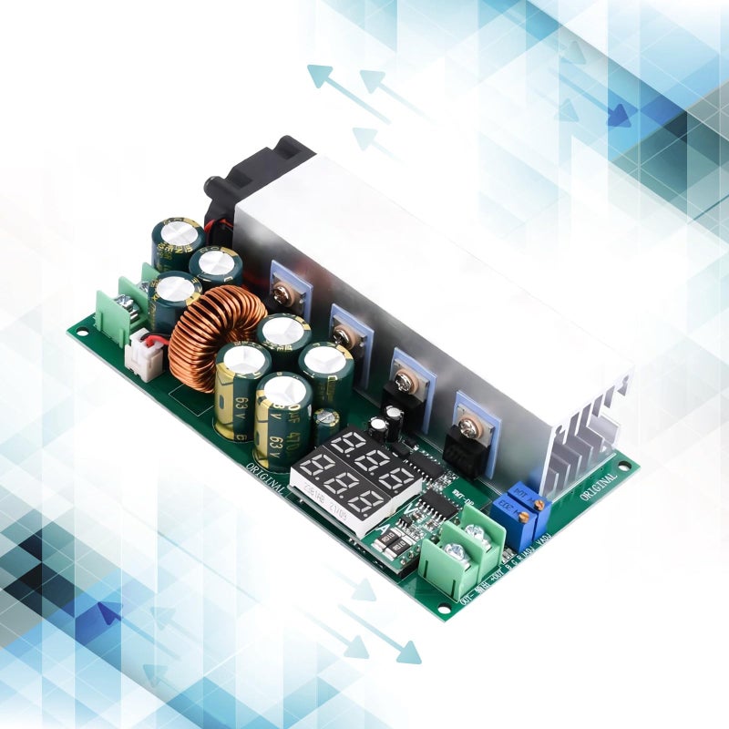 Adjustable DC Buck Converter Module 12 80V 20A With LED Voltmeter Current Display - Image 3