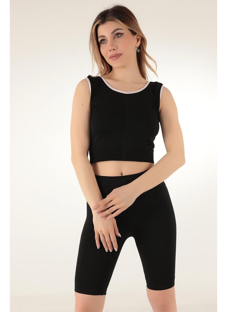 Miorre Ribbed Unsupported Thick Strap Sports Bustier  - Image 1