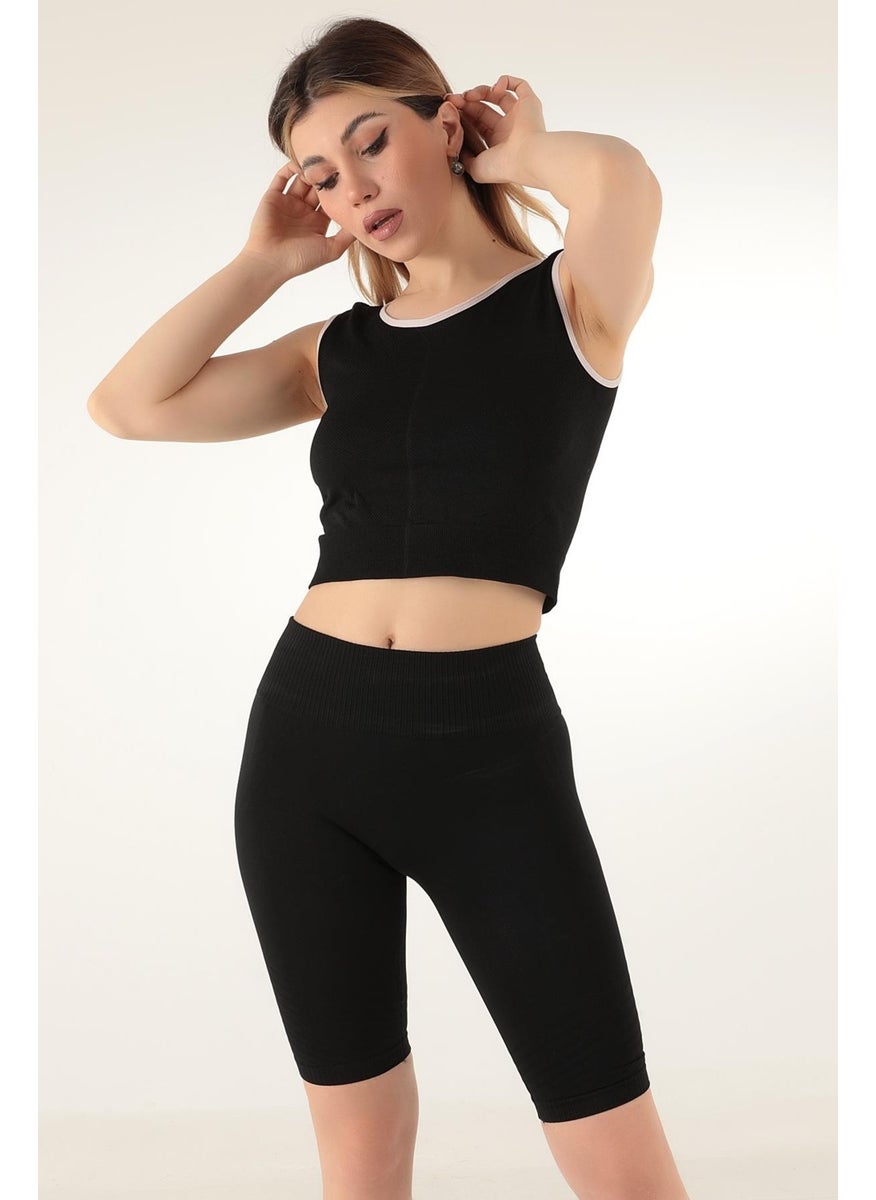 Miorre Ribbed Unsupported Thick Strap Sports Bustier  - Image 3