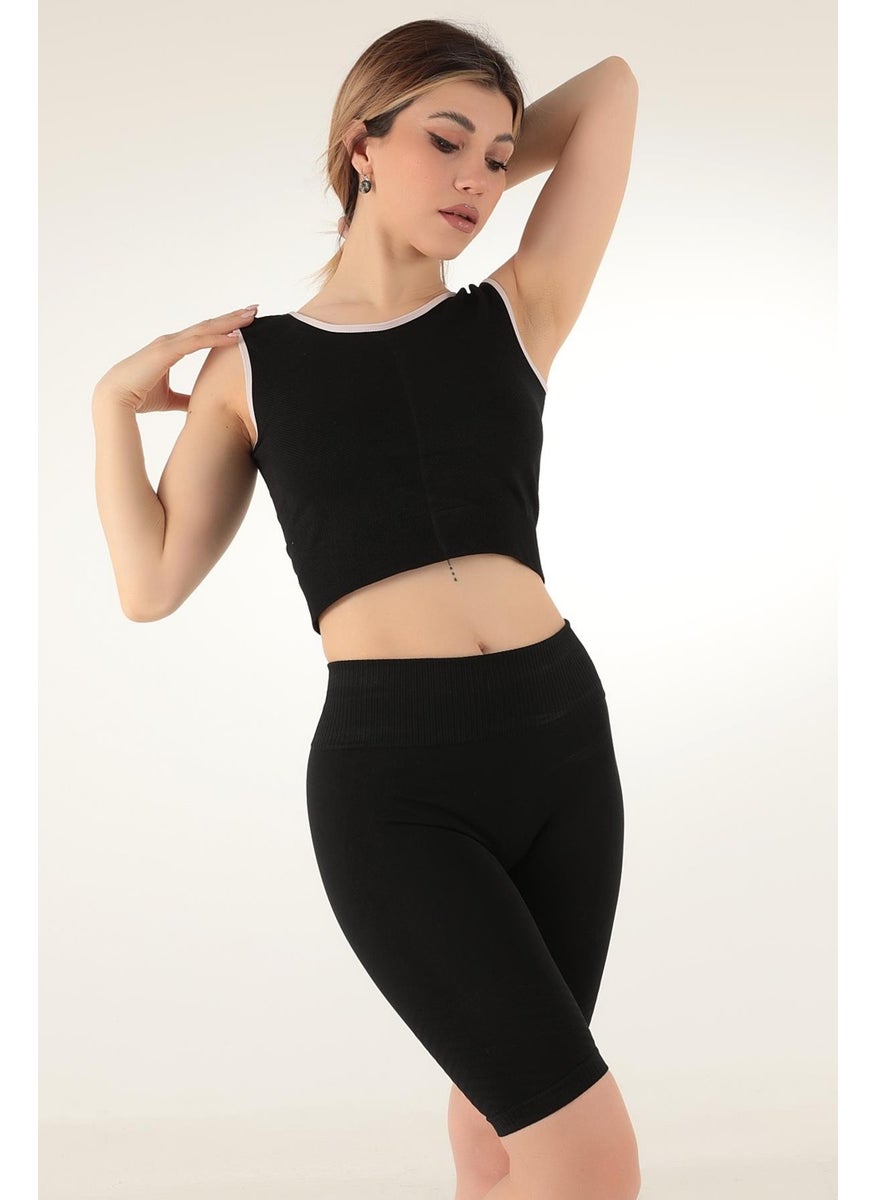 Miorre Ribbed Unsupported Thick Strap Sports Bustier  - Image 2