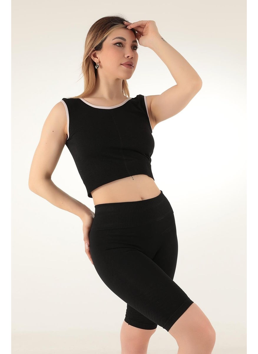 Miorre Ribbed Unsupported Thick Strap Sports Bustier  - Image 4