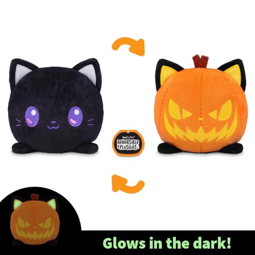 TeeTurtle Glow in The Dark JackOLantern Cat 4 Plushie Halloween Cute Kawaii Spooky Stuffed Animal - Image 5