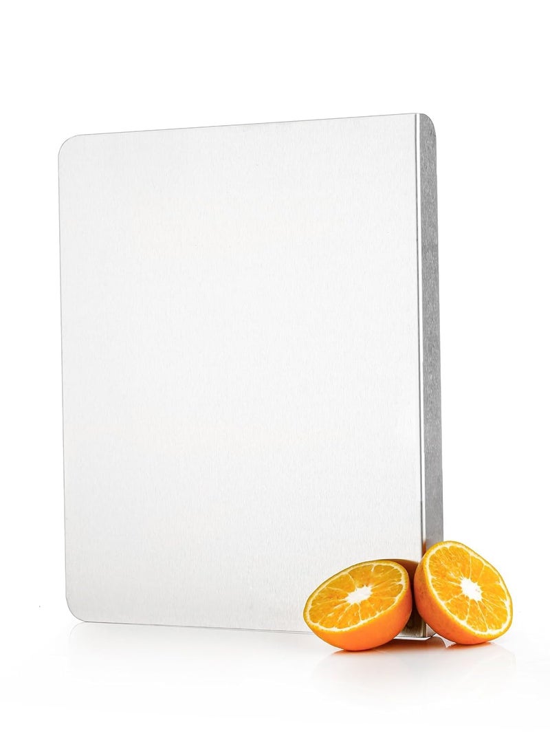 Anshri Countertop Stainless Steel Chopping Board for Kitchen,Fruit and Vegetable Cutting & Chopping Board (Pack of 1)(36cm X 32cm) - Image 2
