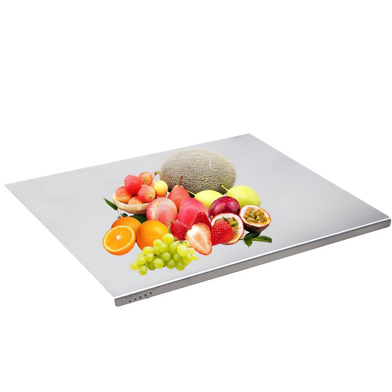 Anshri Countertop Stainless Steel Chopping Board for Kitchen,Fruit and Vegetable Cutting & Chopping Board (Pack of 1)(36cm X 32cm) - Image 5
