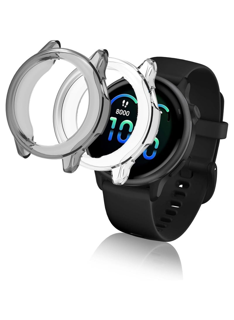 general (2-Pack) Garmin Vivoactive 6 Protective Case, TPU Half-Cover Case, Compatible with Garmin vívoactive 42mm, Shock-Absorbing, Lightweight - Image 1