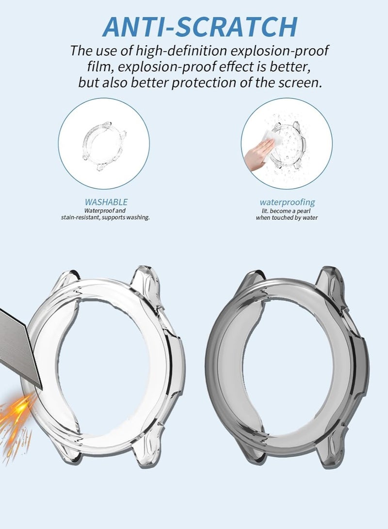 general (2-Pack) Garmin Vivoactive 6 Protective Case, TPU Half-Cover Case, Compatible with Garmin vívoactive 42mm, Shock-Absorbing, Lightweight - Image 5