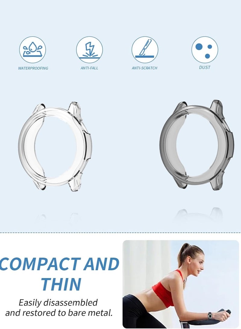 general (2-Pack) Garmin Vivoactive 6 Protective Case, TPU Half-Cover Case, Compatible with Garmin vívoactive 42mm, Shock-Absorbing, Lightweight - Image 4