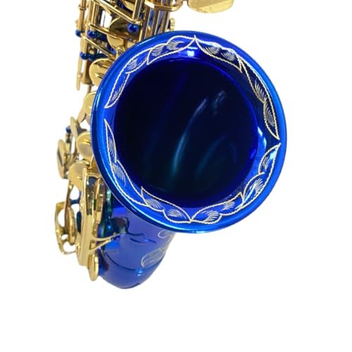 WUQIMUSC Alto Saxophone for Beginners & Students -Easy to Play Bb Sax with Ergonomic Design, Complete Starter Kit with Case, Reeds, Mouthpiece & Cleaning Kit (Blue) - Image 4
