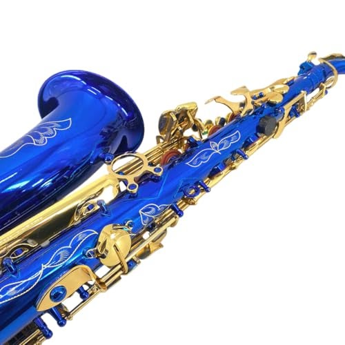WUQIMUSC Alto Saxophone for Beginners & Students -Easy to Play Bb Sax with Ergonomic Design, Complete Starter Kit with Case, Reeds, Mouthpiece & Cleaning Kit (Blue) - Image 5