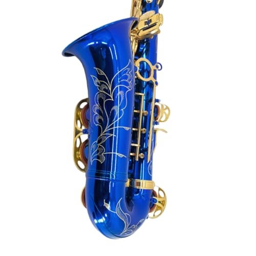 WUQIMUSC Alto Saxophone for Beginners & Students -Easy to Play Bb Sax with Ergonomic Design, Complete Starter Kit with Case, Reeds, Mouthpiece & Cleaning Kit (Blue) - Image 2