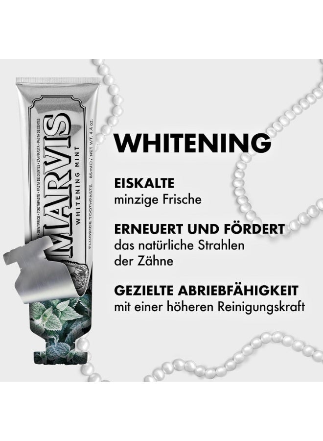 Marvis Whitening Mint Toothpaste - 85ml/4.4 oz Packed with Xylitol for Effective Teeth Whitening and Fresh Breath - Image 4