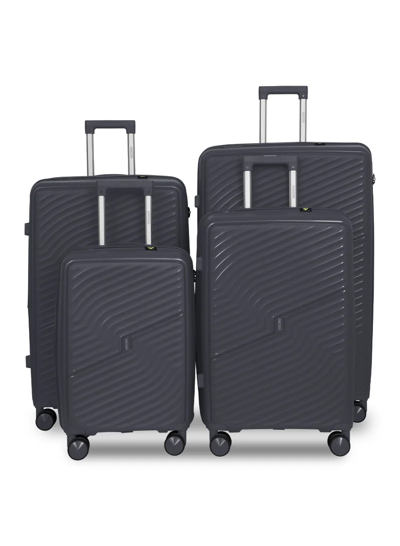 PARAJOHN Para John 4 Piece Travel Luggage Set – ABS Hard Case Suitcases with 360° Wheels, Telescopic Handle & Built-in Lock (20”, 24”, 28”, 32”)