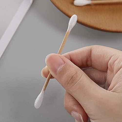 DYOMNIZY DYOMNIZY EcoFriendly Wooden Cotton Swabs Ear Cleaning Buds for Removing Ear Wax Baby Care Art Craft 100 Pure Cotton Buds 200 PC  - Image 5