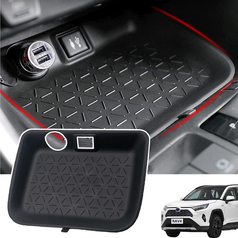 CUCHIYUN for RAV4 Center Console Organizer Tray Compatible with Toyota RAV4 2023 2022 2021 2020 2019 Accessories Interior Accessories Gear Shift Tray Organizer Insert Tray - Image 3