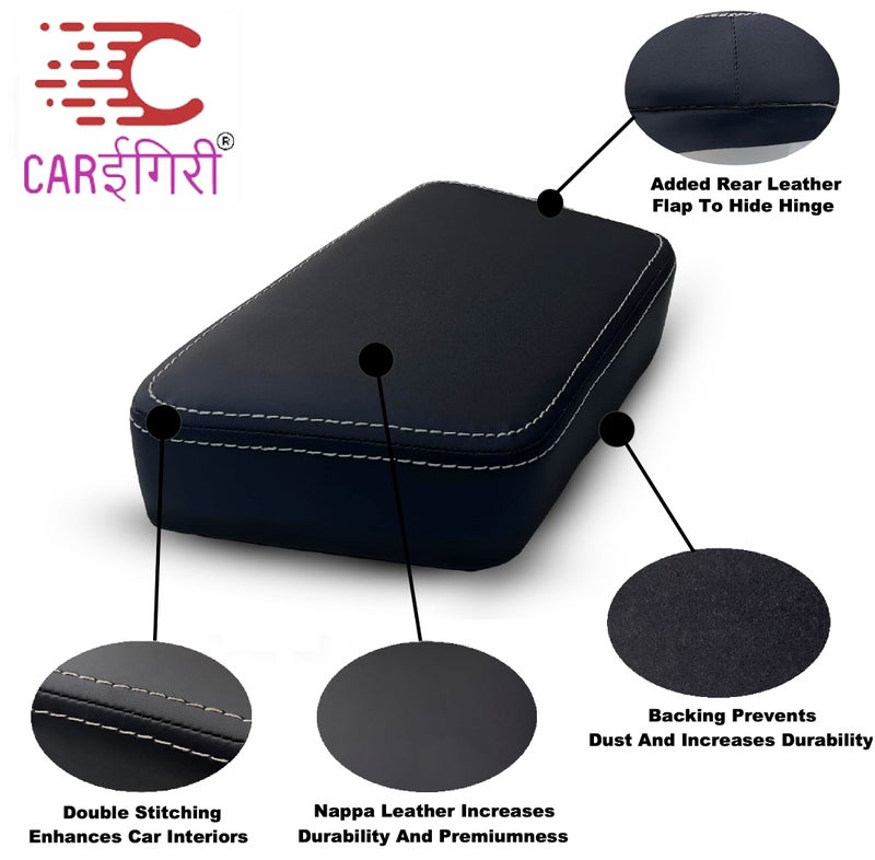Carigiri Armrest For New Maruti Suzuki Vitara Brezza (LXI,VXI,ZXI,LDI,VDI,ZDI) (Double Stitching,Nappa Leatherette)(All Models & Variants) - Image 2