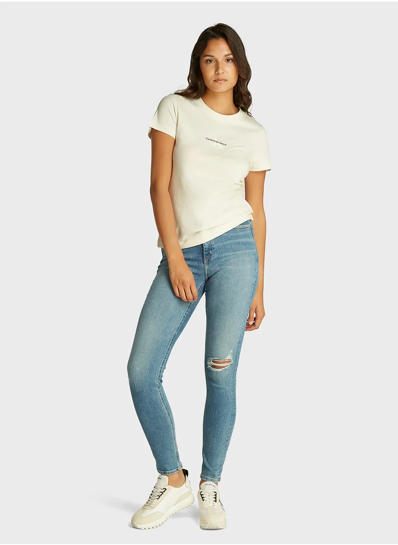 Calvin Klein Jeans MONOLOGO SLIM TEE