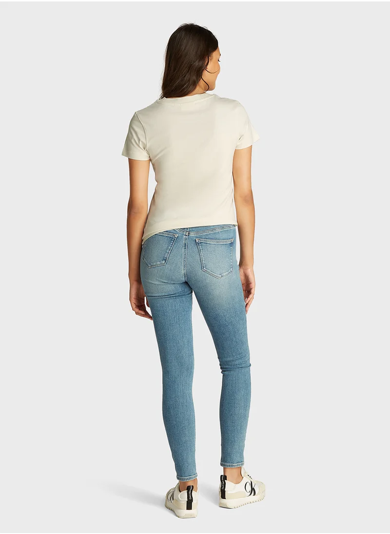 Calvin Klein Jeans MONOLOGO SLIM TEE