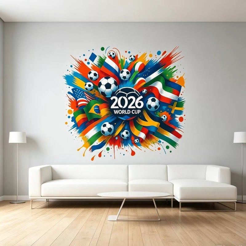 FIFA 2026 World Cup Fan Car Window Sticker - PVC Waterproof Wall Decal - Image 3