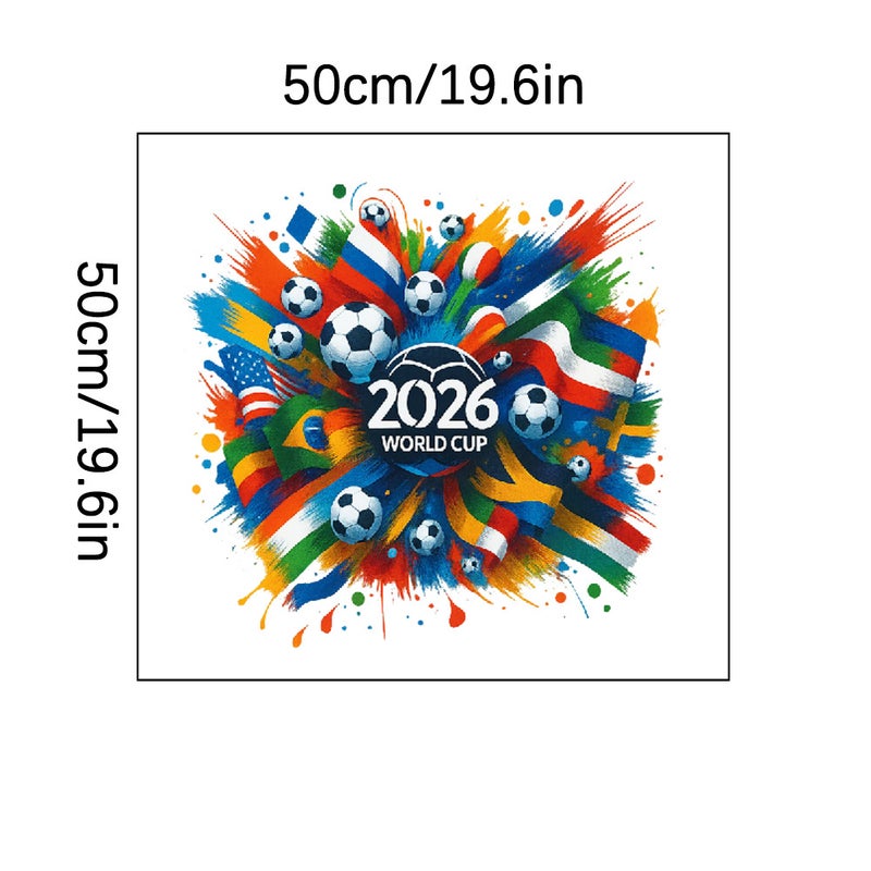 FIFA 2026 World Cup Fan Car Window Sticker - PVC Waterproof Wall Decal - Image 1