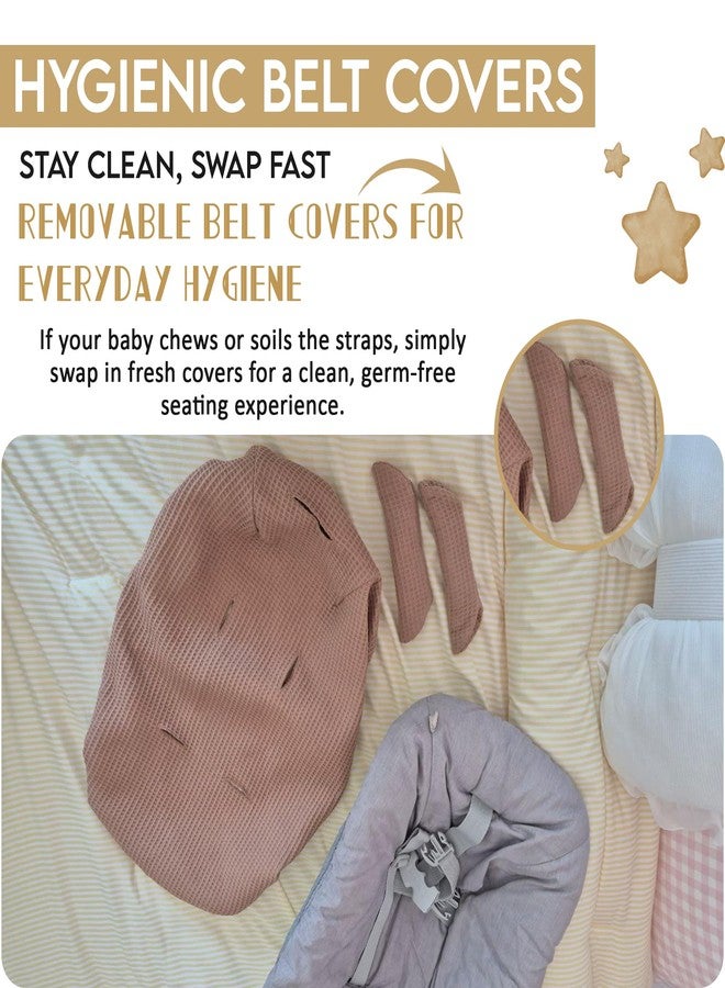 Gembebe Cotton Cover Sheet Compatible with Stokke Tripp Trapp High Chair Newborn Set (Toasted Almond) - Image 4