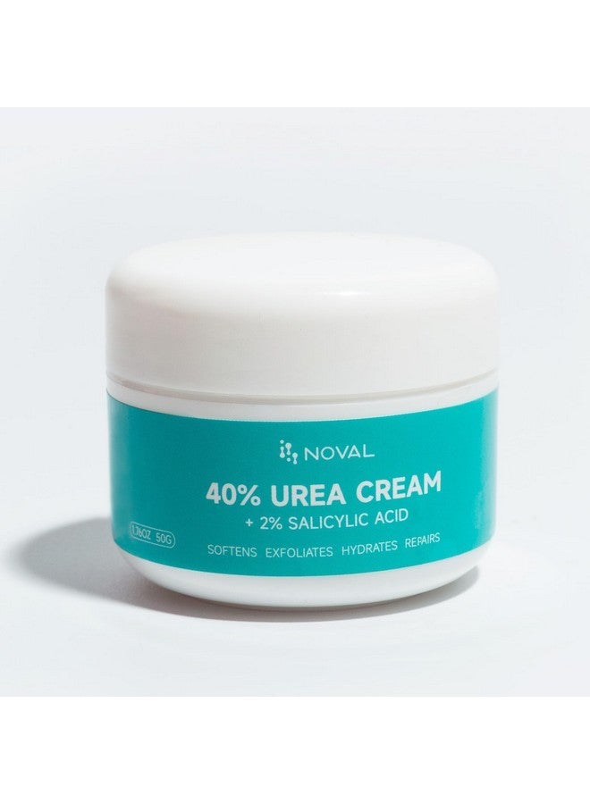 نوفال مستلزمات العناية بالقدمين كريم اليوريا 40% بالإضافة إلى حمض الساليسيليك 2%، كريم للقدمين لعلاج جفاف وتشقق الكعبين والقدمين والركبتين والكوعين واليدين - Image 1