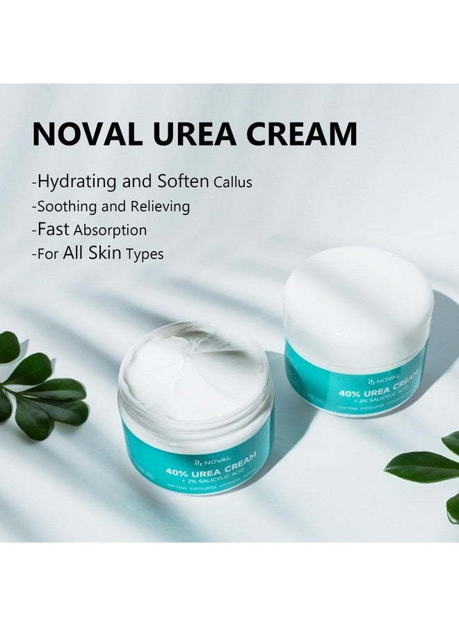 نوفال مستلزمات العناية بالقدمين كريم اليوريا 40% بالإضافة إلى حمض الساليسيليك 2%، كريم للقدمين لعلاج جفاف وتشقق الكعبين والقدمين والركبتين والكوعين واليدين - Image 2