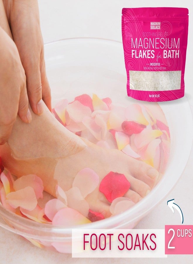 Magnum Solace Magnesium Flakes for Bath - Magnesium Chloride Flakes Organic Pure - Unscented, 10 LBS - Image 4