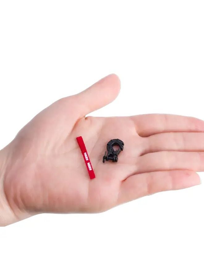 Red FIMONDA CNC Steel Winch Hook Set With Pull Strap For 1 10 RC Crawler Car Axle Upgrade - Image 4