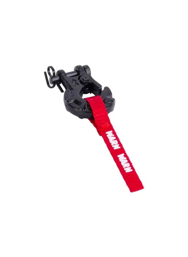 Red FIMONDA CNC Steel Winch Hook Set With Pull Strap For 1 10 RC Crawler Car Axle Upgrade - Image 1
