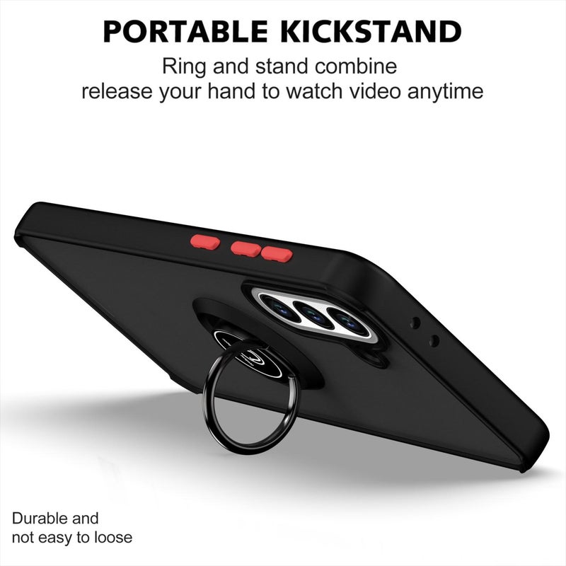 إيروريكس جراب هاتف Samsung Galaxy A56 5G Q Shadow 1 Series TPU + PC مع حلقة (أحمر) - Image 3