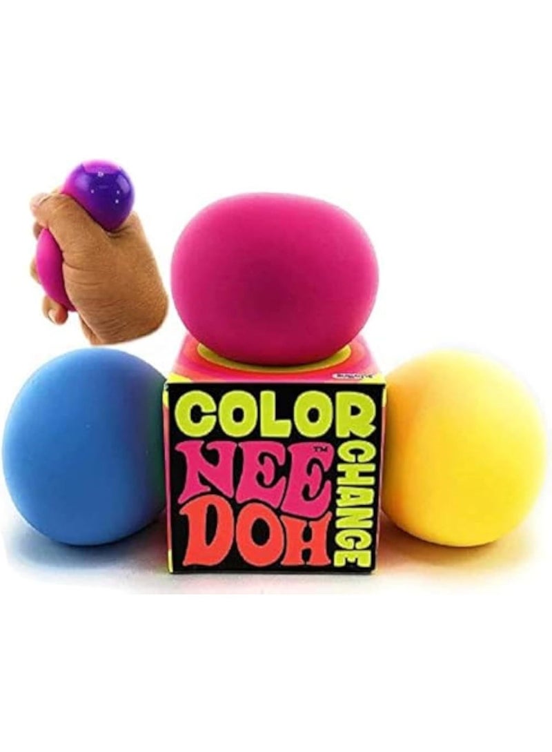 كرة نيدو جروفي جلوب المتغيرة الألوان طقم 3 قطع متنوعة لعبة ضغط حسية لتخفيف التوتر والقلق  فعالة للتركيز والاسترخاء - Image 1