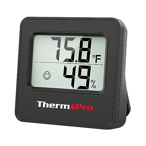 ThermoPro TP157 Hygrometer Indoor Thermometer for Home, Room Thermometer Humidity Meter with Accurate Temperature Humidity Sensor for Greenhouse Baby Room Office-1 Pack - Image 1