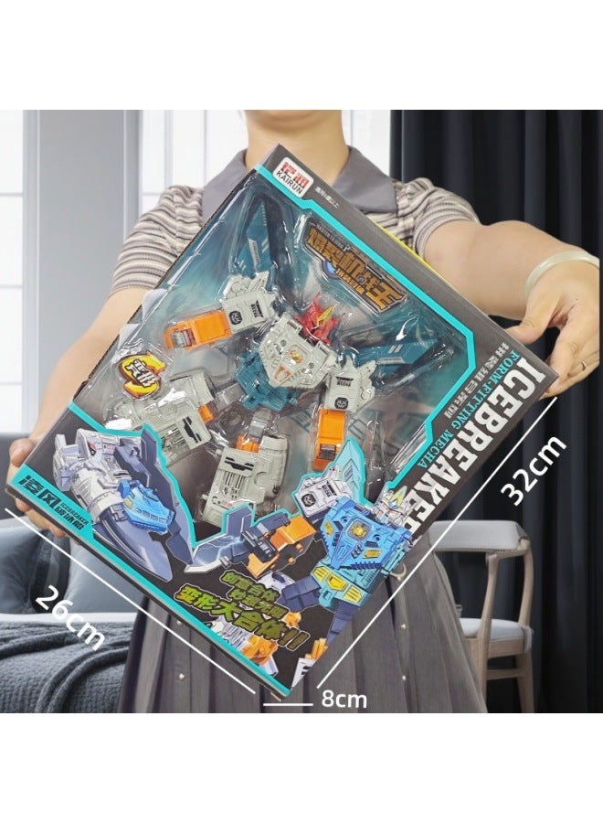 Special Warfare Mecha Pioneer Deformation Toy Gift Box Yellow Sports Car Children's Toy Special Warfare Mecha Boy Body Gift-Color:XR-32 Deformation Burst Mecha King 】 - Image 1