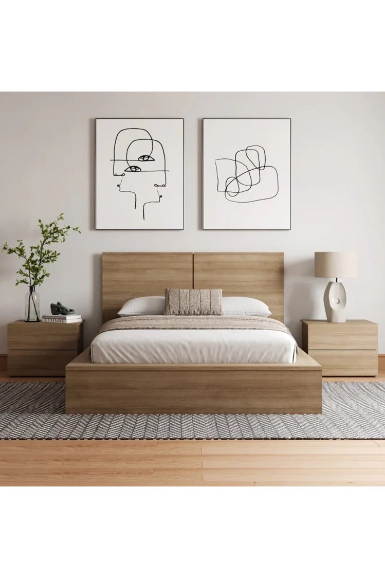 ASGHAR FURNITURE Beckett 3-Piece Queen Bedroom Set(160x200) - Image 1