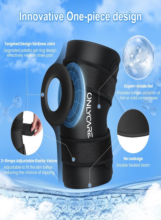 ONLYCARE Knee Ice Pack Wrap - Upgraded Ice Packs for Knee Reusable, Hot and Cold Compress, Relief of Swelling, Arthritis, Joint Pain Relief, Sports Injury Recovery (S) - Image 4