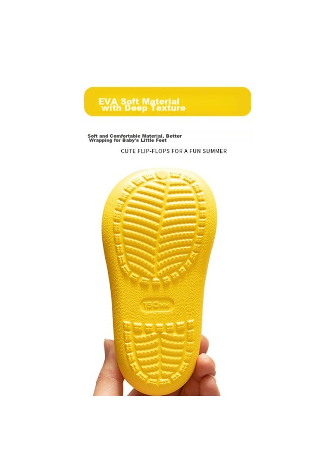 BOBDOG Babbudou Children's Rain Boots, For Boys And Girls, Summer Kids' Water Shoes, Baby Rain Boots, Yellow, Size 190 - Image 3