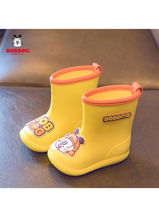 BOBDOG Babbudou Children's Rain Boots, For Boys And Girls, Summer Kids' Water Shoes, Baby Rain Boots, Yellow, Size 190 - Image 2