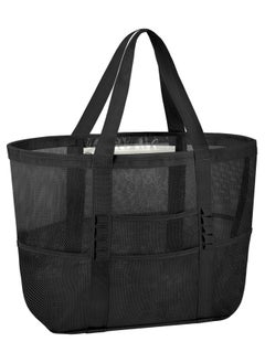 Swift Large Mesh Beach Bag Beach Tote Bag Summer Holiday Bag Mesh Swimming Bag Pool Bag Weekend Bag Shopping Tote Bag  - Image 1