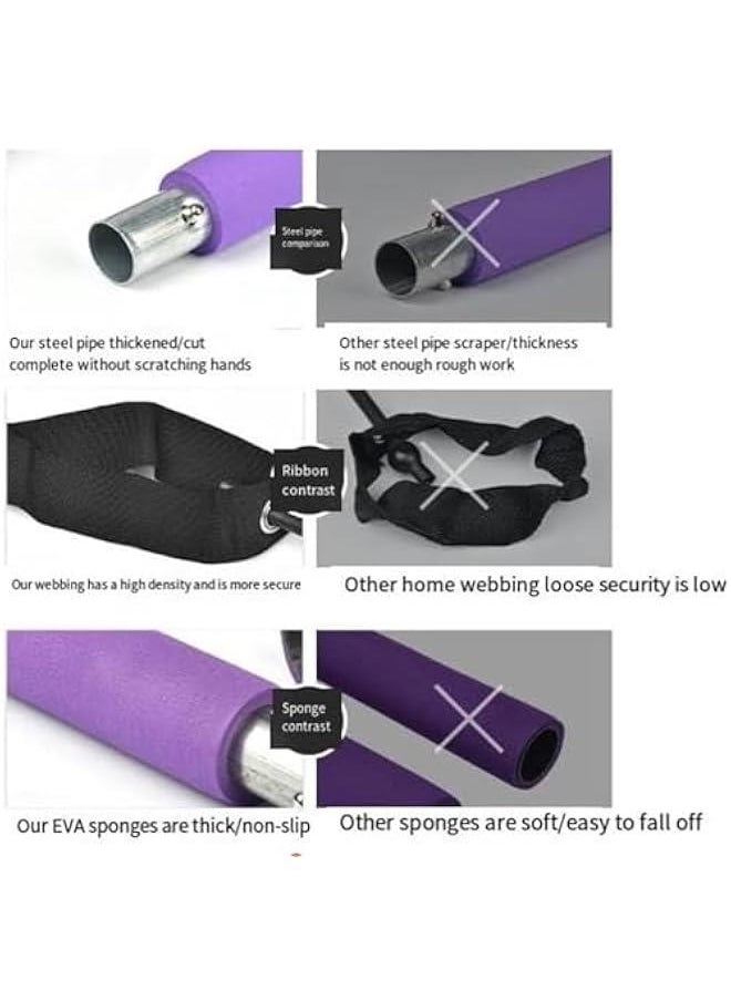 Generic - Stretched Fusion Pilates Bar, Pilates Stretched Fusion Bar, Stretchedfusion Multi-functional Pilates Bar, Pilates Stretched Fusion Bar, Multifunctional Pilates Bar Stretched Fusion for Home-Pink - Image 1