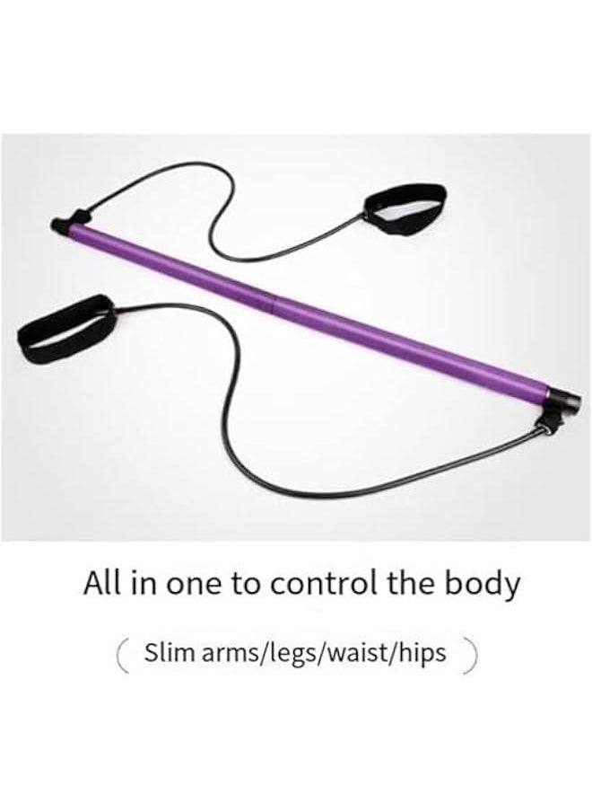 Generic - Stretched Fusion Pilates Bar, Pilates Stretched Fusion Bar, Stretchedfusion Multi-functional Pilates Bar, Pilates Stretched Fusion Bar, Multifunctional Pilates Bar Stretched Fusion for Home-Pink - Image 1