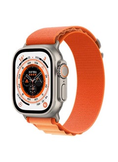 Replacement Strap For Apple Watch Ultra 49mm Nylon Watch Band Yellow+Orange