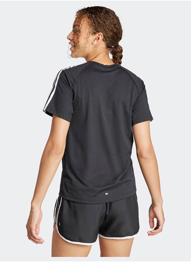 Adidas - Own the Run 3-Stripes T-Shirt - Image 1